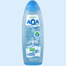АКВА БЕБИ СРЕДСТВО Д/КУПАНИЯ И ШАМПУНЬ 2В1 500МЛ. [AQA BABY]
