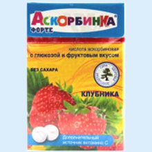 АСКОРБИН КА ФОРТЕ КЛУБНИКА №70 ЖЕВ.ТАБ. 4607153453705