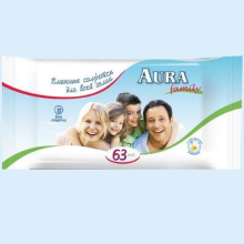 АУРА САЛФЕТКИ ВЛАЖН. Д/ВСЕЙ СЕМЬИ №63 [AURA] 4650001681096