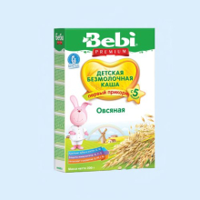 БЕБИ КАША 200Г. ПРЕМИУМ ОВСЯНКА Б/МОЛ. 5+МЕС. (Детское питание)