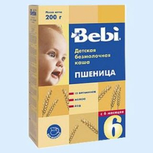БЕБИ КАША 200Г. ПШЕНИЦА Б/МОЛ. (Детское питание)