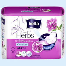 БЕЛЛА ПРОКЛАДКИ ТРАДИЦИОННЫЕ ХЕРБС(ВЕРБЕНА)КОМФОРТ №10[BELLA]
