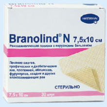 БРАНОЛИНД H ПОВЯЗКА СТЕР. 7,5Х10СМ. №30 ПЕРУАН.БАЛЬЗАМ /АРТ.4923432/ [BRANOLIND]