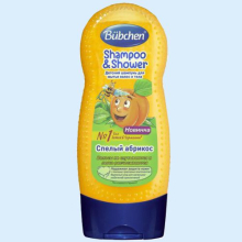 БЮБХЕН ШАМПУНЬ Д/ВОЛОС И ТЕЛА АБРИКОС 200/230МЛ. 3+ [BUBCHEN]