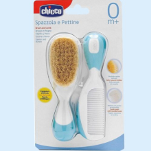 ЧИККО НАБОР РАСЧЕСКА+ЩЕТКА ГОЛУБ. 0+ [CHICCO]