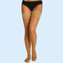 Чулки с ажурн верх.Venotex арт 2С200 (L,телесн.)