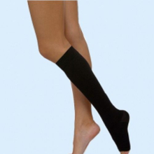 ЧУЛОК КРУГЛОВЯЗ. ДО КОЛЕНА 2 КОМПРЕСС. Р.4/ЧЕРНЫЙ/