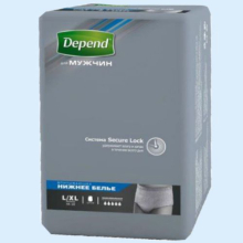 ДЕПЕНД ТРУСЫ-ПОДГУЗНИКИ Д/МУЖ. L/XL №8 БЕЛЬЕ ВПИТ. [DEPEND] 5029053543734