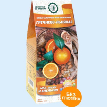 ДК КАША "ГРЕЧНЕВО-ЛЬНЯНАЯ С МЕДОМ И ОРЕХАМИ" 250Г.