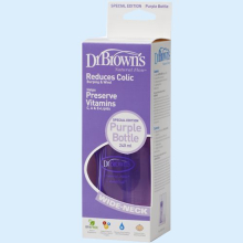 ДОКТОР БРАУН БУТЫЛОЧКА 240МЛ. ШИРОКОЕ ГОРЛЫШКО ФИОЛ. /АРТ.WB815/ [DR.BROWN'S]