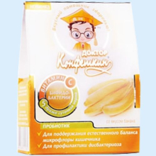 ДОКТОР КОНФЕТКИН ДРАЖЕ В ШОК. БИФИДОБАК. БАНАН 100Г.