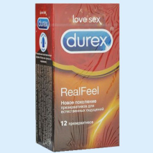 ДЮРЕКС ПРЕЗЕРВАТИВ REAL FEEL №12 [DUREX]