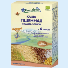 ФЛЕР АЛЬПИН КАША 175Г. ПШЕНИЧНАЯ+ЗЛАКИ 6+МЕС. [FLEUR ALPIN] (Детское питание)