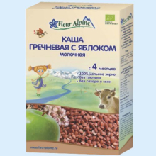 ФЛЕР АЛЬПИН КАША 200Г. ГРЕЧКА+ЯБЛОКО [FLEUR ALPIN] (Детское питание)
