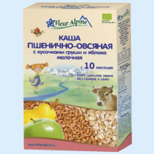 ФЛЕР АЛЬПИН КАША 200ГР ПШЕНИЧНО-ОВСЯНАЯ,ГРУША ,ЯБЛОКО (Детское питание)