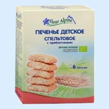 ФЛЕР АЛЬПИН ПЕЧЕНЬЕ СПЕЛЬТОВОЕ 150Г. [FLEUR ALPIN] (Детское питание)