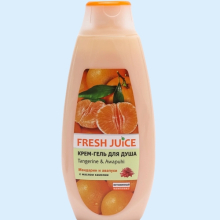 ФРЕШ ДЖУС КРЕМ-ГЕЛЬ Д/ДУША МАНДАРИН+АВАПУХИ 400МЛ. [FRESH JUICE]