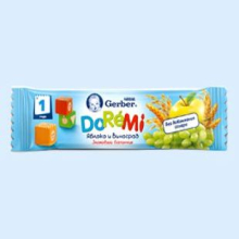 ГЕРБЕР ДОРЕМИ БАТОНЧИК ФРУКТ. ЯБЛОКО+ВИНОГРАД 25Г. [GERBER] (Детское питание)