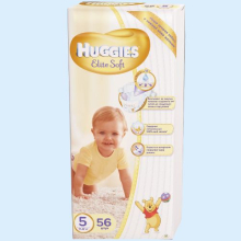 ХАГГИС ПОДГУЗНИКИ ЭЛИТ СОФТ 12-22КГ №56 [HUGGIES]