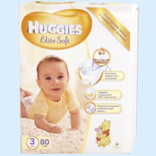 ХАГГИС ПОДГУЗНИКИ ЭЛИТ СОФТ 5-9КГ №80 [HUGGIES]