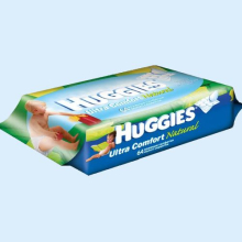 ХАГГИС САЛФЕТКИ ДЕТСКИЕ УЛЬТРА КОМФОРТ НАТУРАЛ №64 [HUGGIES] 5029053534725