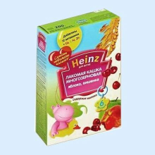 ХАЙНЦ КАША 200Г. ЛАКОМАЯ МНОГОЗЕРНОВАЯ ЯБЛОКО+ВИШНЯ МОЛ. 6+ [HEINZ] (Детское питание)