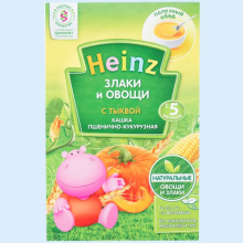 ХАЙНЦ КАША 200Г. ПШЕНИЦА+КУКУРУЗА+ТЫКВА [HEINZ] (Детское питание) 4600689603460