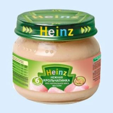 ХАЙНЦ ПЮРЕ 80Г. НЕЖНАЯ КРОЛЬЧАТИНКА 6+МЕС. [HEINZ] (Детское питание)