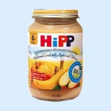 ХИПП ПЮРЕ 190МЛ. ЗЛАКИ+БАНАН+ЯБЛОКО [HIPP] (Детское питание)