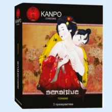 КАНПО ПРЕЗЕРВАТИВЫ №3 СЕНСИТИВ ТОНКИЕ ЧЕРН. [KANPO]