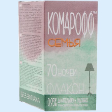 КОМАРОФФ ЖИДКОСТЬ 70 НОЧЕЙ СЕМЬЯ 45МЛ. ФЛ. Б/ЗАПАХА