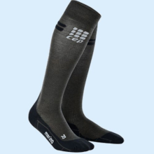 Компрессионные гольфы CEP для бега, с шерстью мериноса, мужскиеC22M