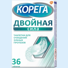 КОРЕГА ДВОЙНАЯ СИЛА ТАБ. Д/ЧИСТ. ЗУБ.ПРОТЕЗОВ №36 ТАБ. [COREGA]