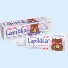 ЛАПИККА ЗУБ.ПАСТА БЕРЕЖНЫЙ УХОД+КАЛЬЦИЙ+КАЛЕНДУЛА 45Г. [LAPIKKA]