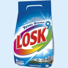 ЛОСК СТИРАЛЬНЫЙ ПОРОШОК ГОРНОЕ ОЗЕРО 3КГ.