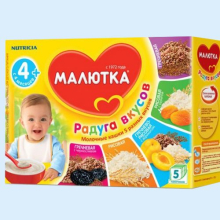 МАЛЮТКА РАДУГА ВКУСОВ С 4МЕС. 35Г. №5 САШЕ (Детское питание)