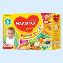 МАЛЮТКА РАДУГА ВКУСОВ С 6МЕС. 35Г. №5 САШЕ (Детское питание)