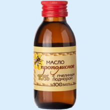 Масло прополисное с пчелиным подмором 10% - 100мл