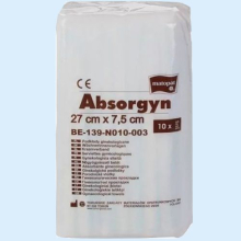 МАТОПАТ АБСОРГИН ПРОКЛАДКИ ГИНЕК. 27Х7,5СМ. №10 [ABSORGYN] 5900516844295, 5900516896973