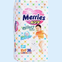 МЕРРИЕС ПОДГУЗНИКИ-ТРУСИКИ 12-22КГ. №36 [MERRIES]