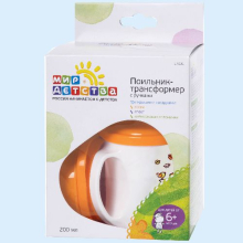 МИР ДЕТСТВА ПОИЛЬНИК-ТРАНСФОРМЕР С РУЧКАМИ 200МЛ. /АРТ.17031/