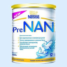 НАН-ПРЕ СМЕСЬ МОЛОЧНАЯ Д/МАЛОВЕСН. ДЕТЕЙ 400Г. [NAN] (Детское питание)