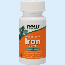 НАУ ФУДС ЖЕЛЕЗО ДВОЙНОЙ СИЛЫ №90 КАПС. [NOW FOODS]