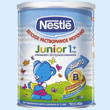 НЕСТЛЕ ДЖУНИОР 1+ МОЛОЧКО БИФИ 400Г. [NESTLE] (Детское питание)