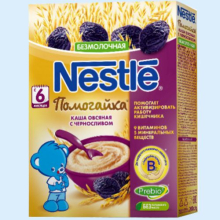 НЕСТЛЕ КАША 200Г. ОВЕС+ ПШЕНИЦА+ЧЕРН. Б/МОЛ. (Детское питание)