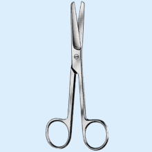 НОЖНИЦЫ ТУПОКОНЕЧНЫЕ ПРЯМЫЕ 120ММ.(ДЕТСКИЕ)