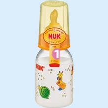 НУК БУТЫЛКА ПЛАСТ. 110МЛ. СИЛИК. СОСКА /АРТ.10743404/ [NUK] 4008600129851