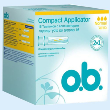 О.Б. ТАМПОНЫ НОРМАЛ №16 АППЛИК. [OB] 3574661136356