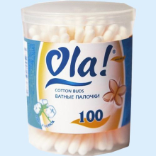 ОЛА ВАТНЫЕ ПАЛОЧКИ №100 ПЛАСТ. [OLA]