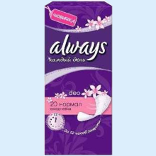 ОЛВЭЙЗ ПРОКЛАДКИ ЕЖЕДН. НОРМАЛ ДЕО №20 [ALWAYS] 4015400508700